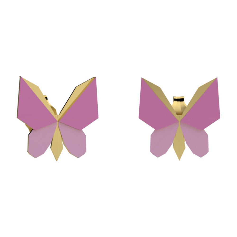 NANAN | Orecchini Origami Farfalla Rosa | NAN0744