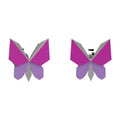 NANAN | Orecchini Origami Farfalla Fucsia e Viola | NAN0745