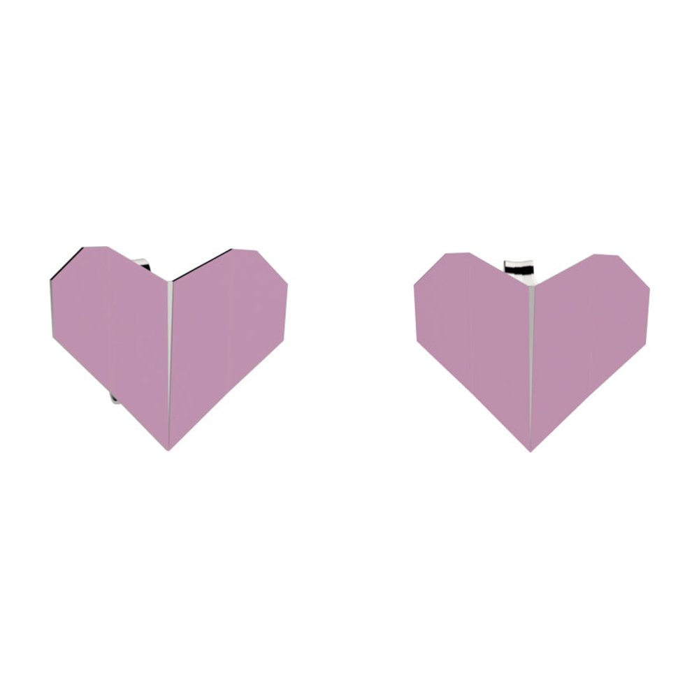 NANAN | Orecchini Origami Cuore Lilla | NAN0748