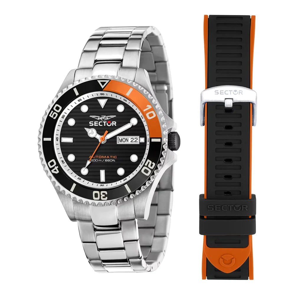 Sector 230 43 mm quadrante nero R3223161023