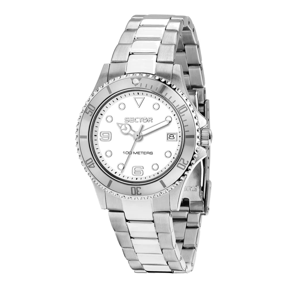 Sector 230 35 mm quadrante bianco R3253161549