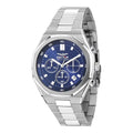 Orologio Sector Otto150 Cronografo R3273650004 da uomo, quadrante blu, acciaio 42 mm, bracciale in acciaio