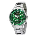 Orologio Sector 230 Cronografo R3273661006 da uomo, quadrante verde, acciaio 43 mm, bracciale in acciaio