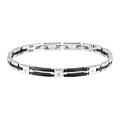 Sector Bracciale Ceramic in Acciaio e Ceramica con Diamanti SAFR44