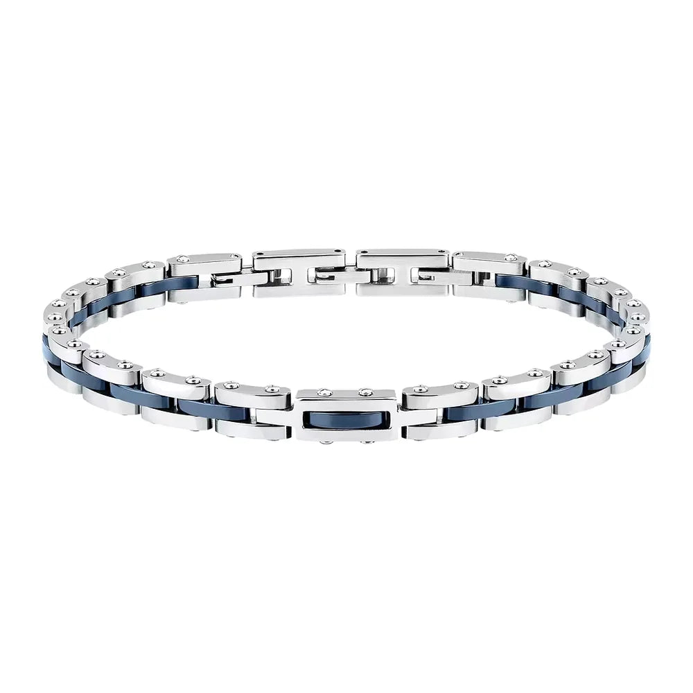 Sector Bracciale Ceramic in Acciaio e Ceramica Blu SAFR54