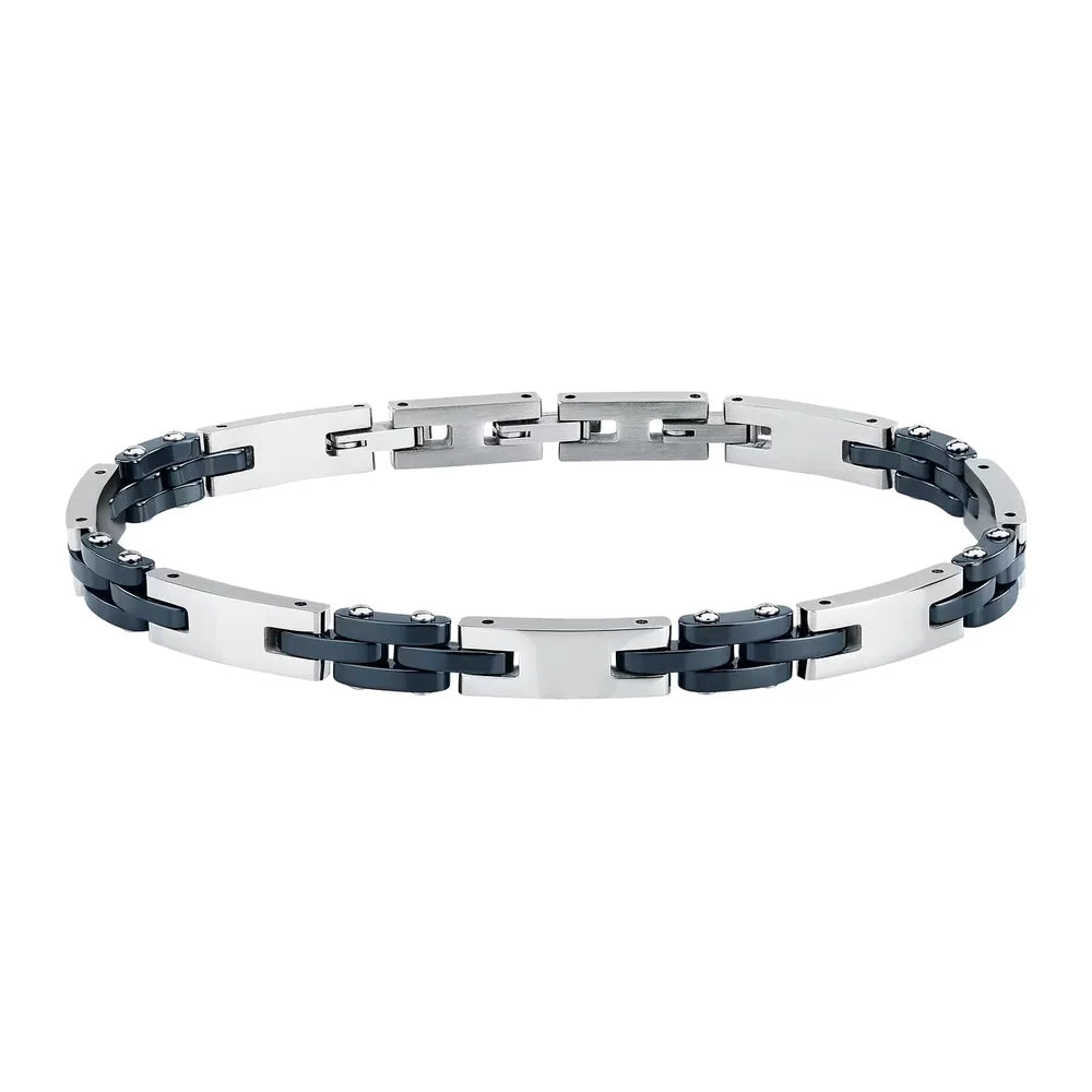 Sector Bracciale Ceramic in Acciaio e Ceramica Blu SAFR63