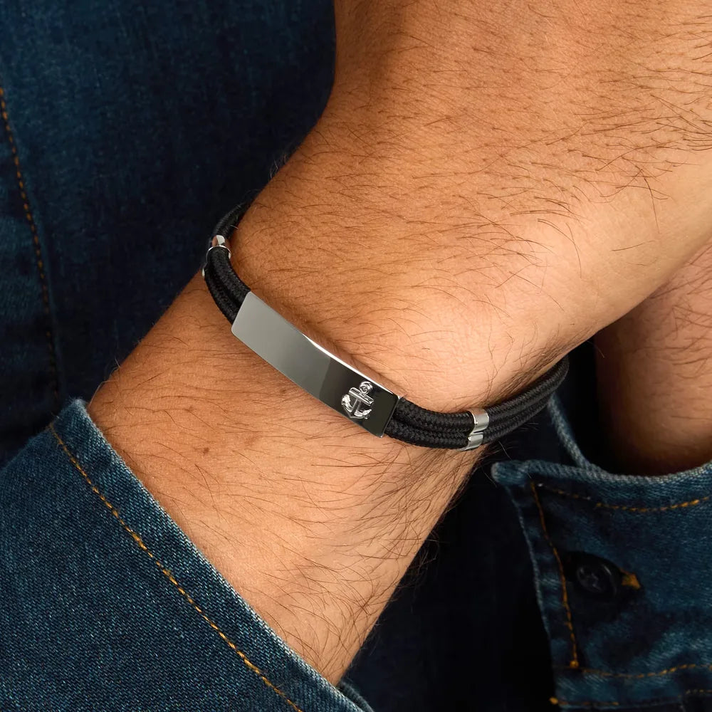 Bracciale Marine in acciaio e cordino Sector SAGJ49 – foto 3