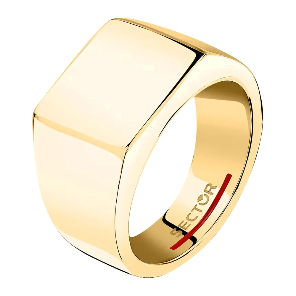 Sector Anello Basic in Acciaio Dorato SZS164027
