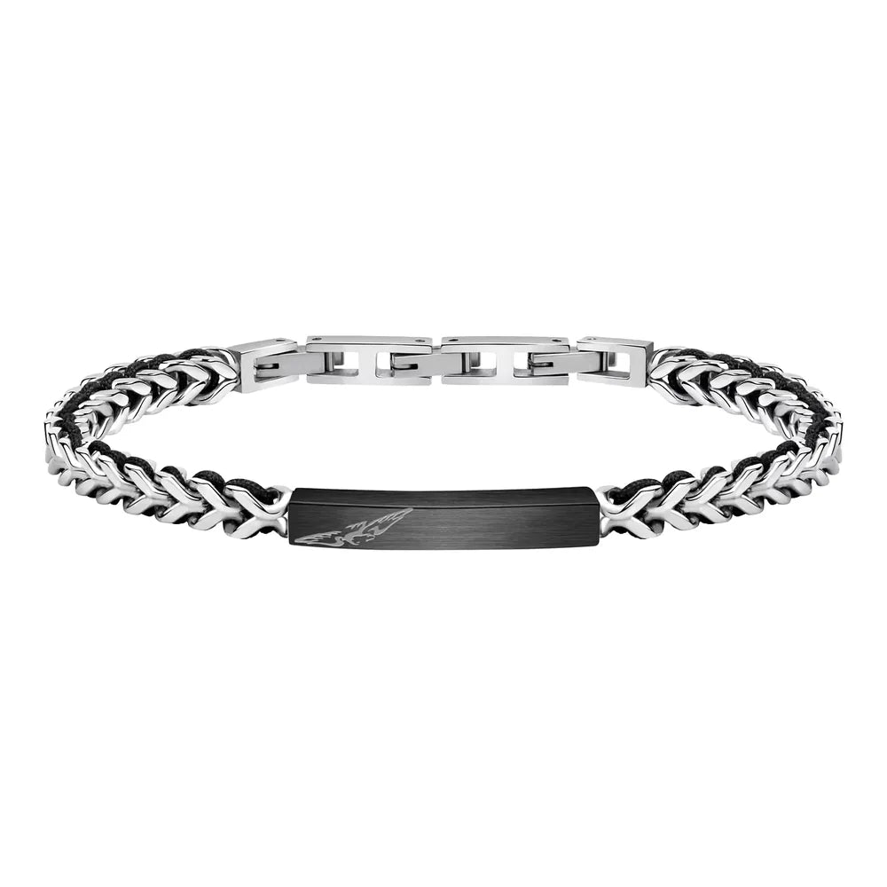Sector Bracciale Bandy in Acciaio e Cordino SZV70