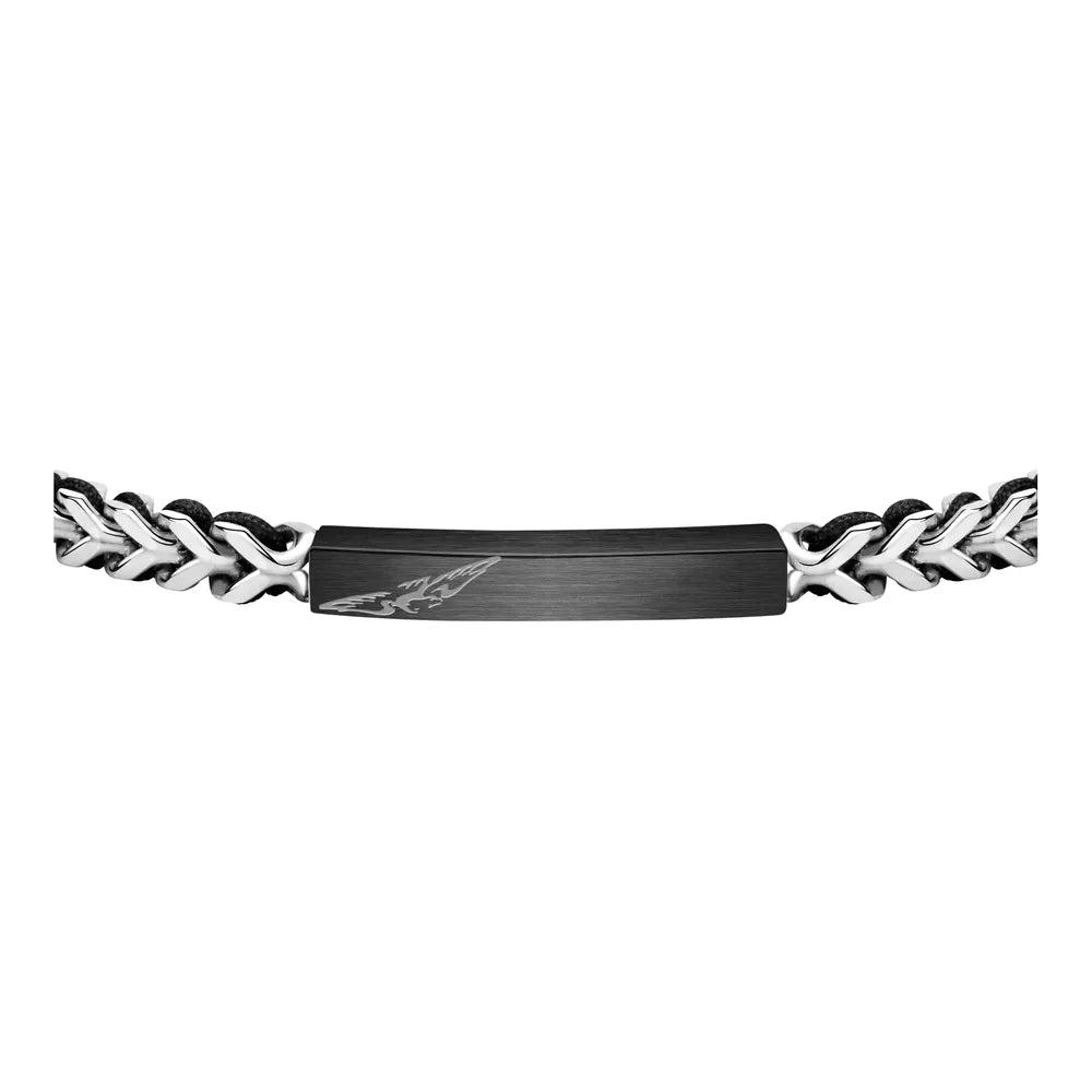 Sector Bracciale Bandy in Acciaio e Cordino SZV70
