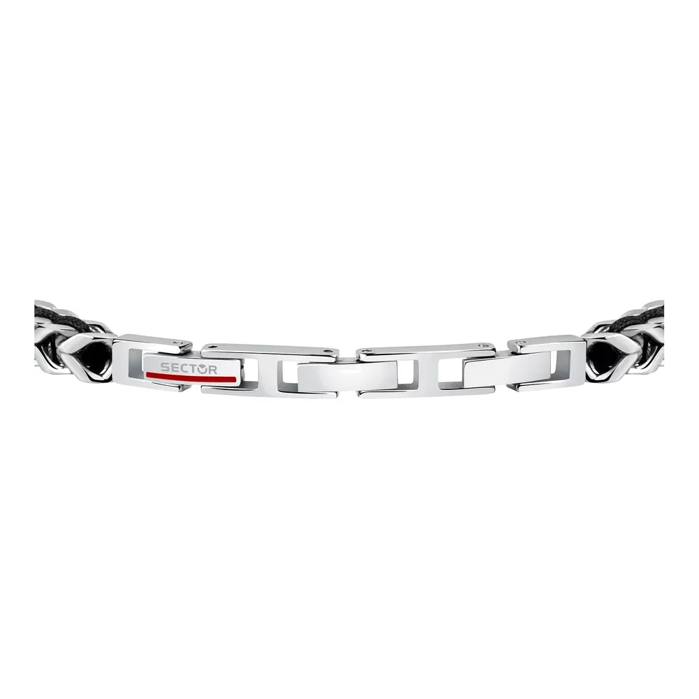 Sector Bracciale Bandy in Acciaio e Cordino SZV70