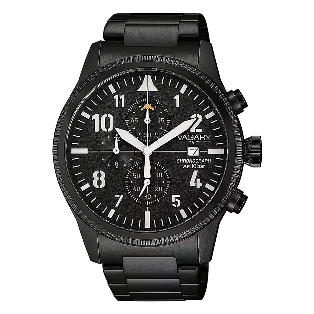 Vagary Rockwell Crono 42 mm quadrante nero VA1-145-51
