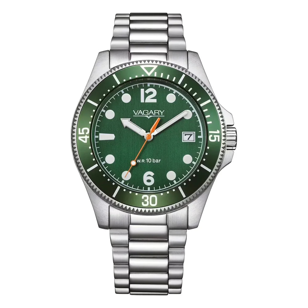 Vagary Aqua39 39 mm quadrante verde VD5-317-41