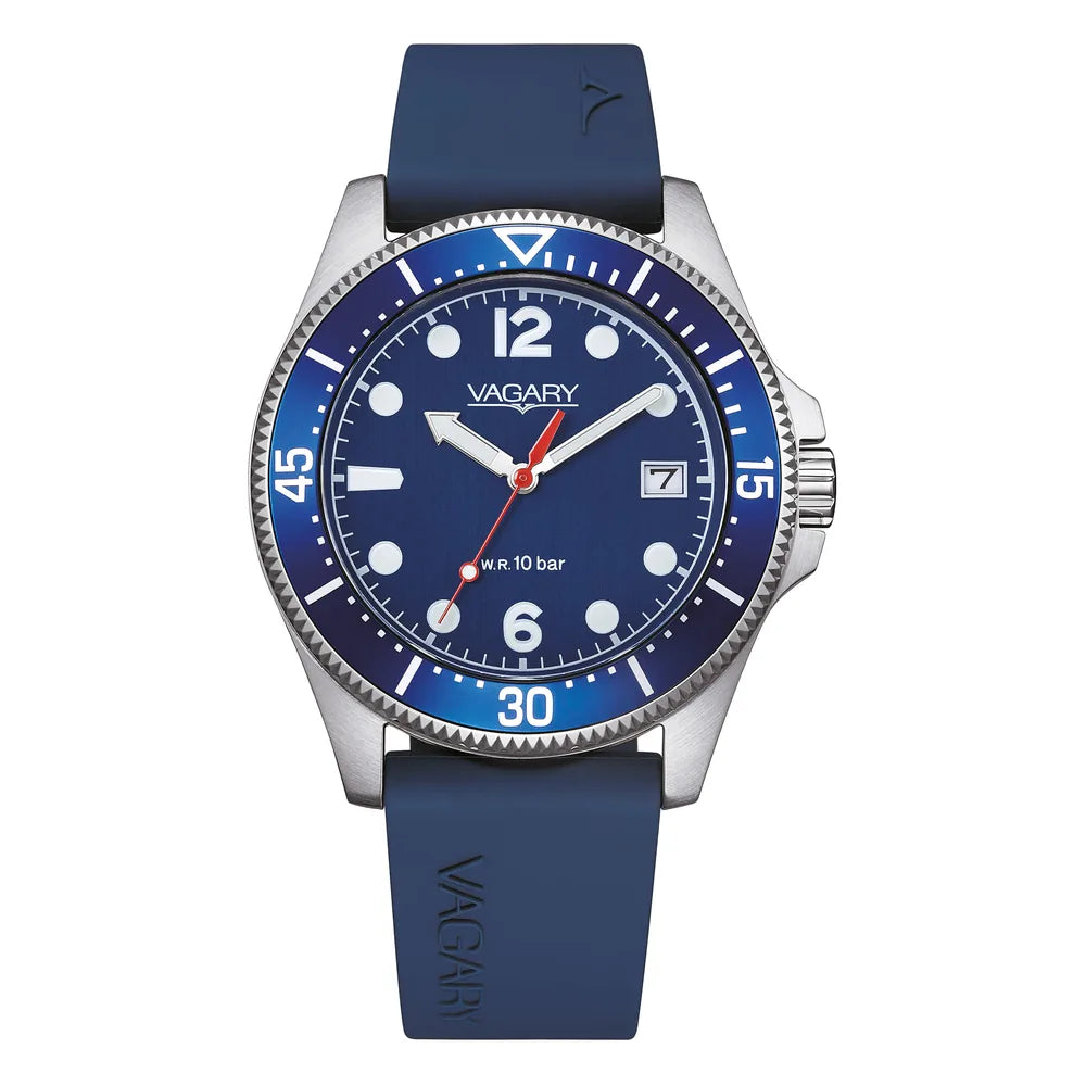 Vagary Aqua39 39 mm quadrante blu VD5-317-70