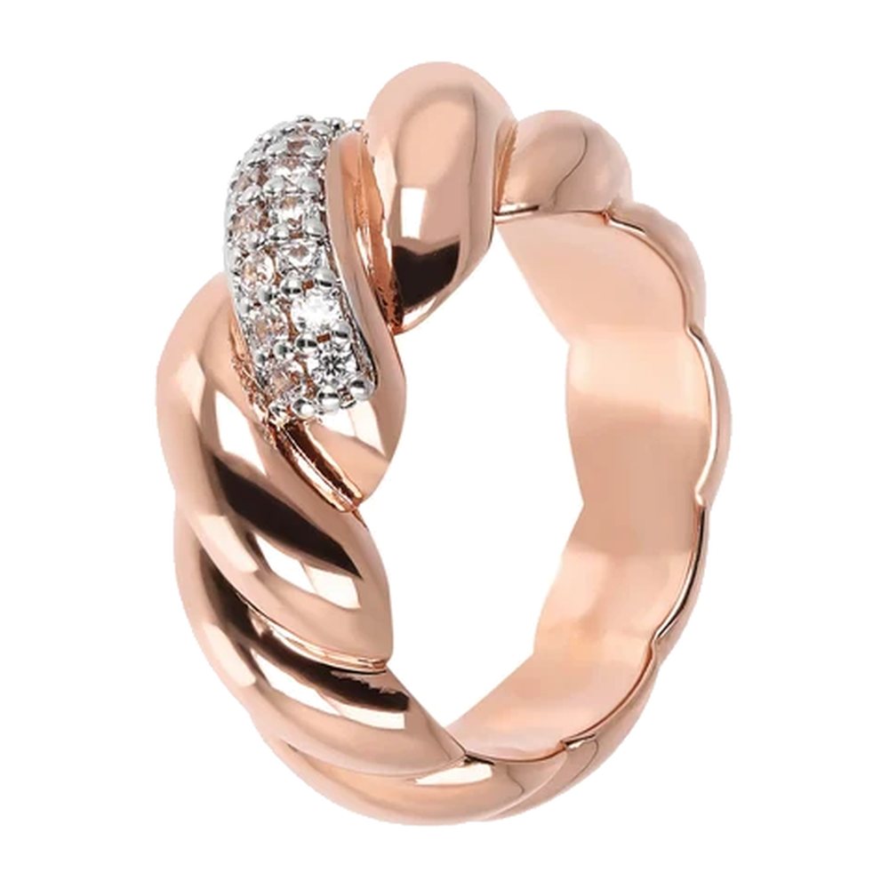 BRONZALLURE | Anello Torchon Pavé