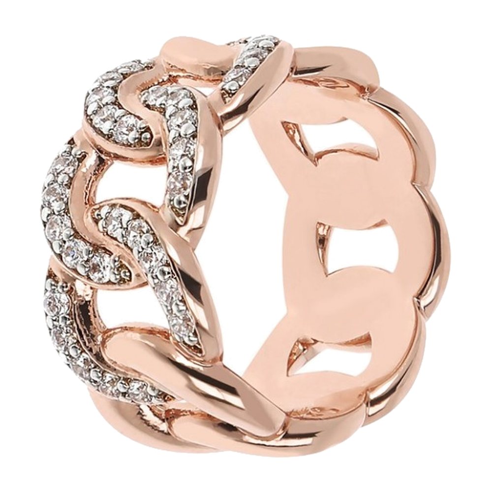 BRONZALLURE | Anello Groumette Pavé