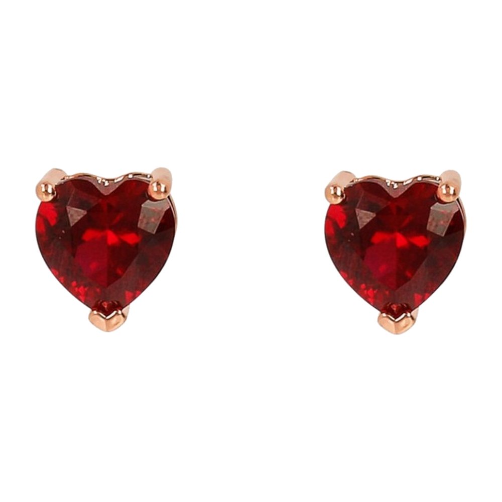 BRONZALLURE | Orecchini Punto Luce Cuore Rosso