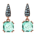 BRONZALLURE | Orecchini Prisma Gem Verde e Pavé