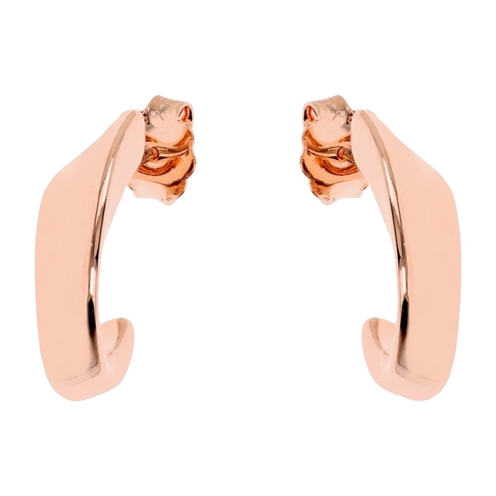 BRONZALLURE | Orecchini Semicerchio Lucidi