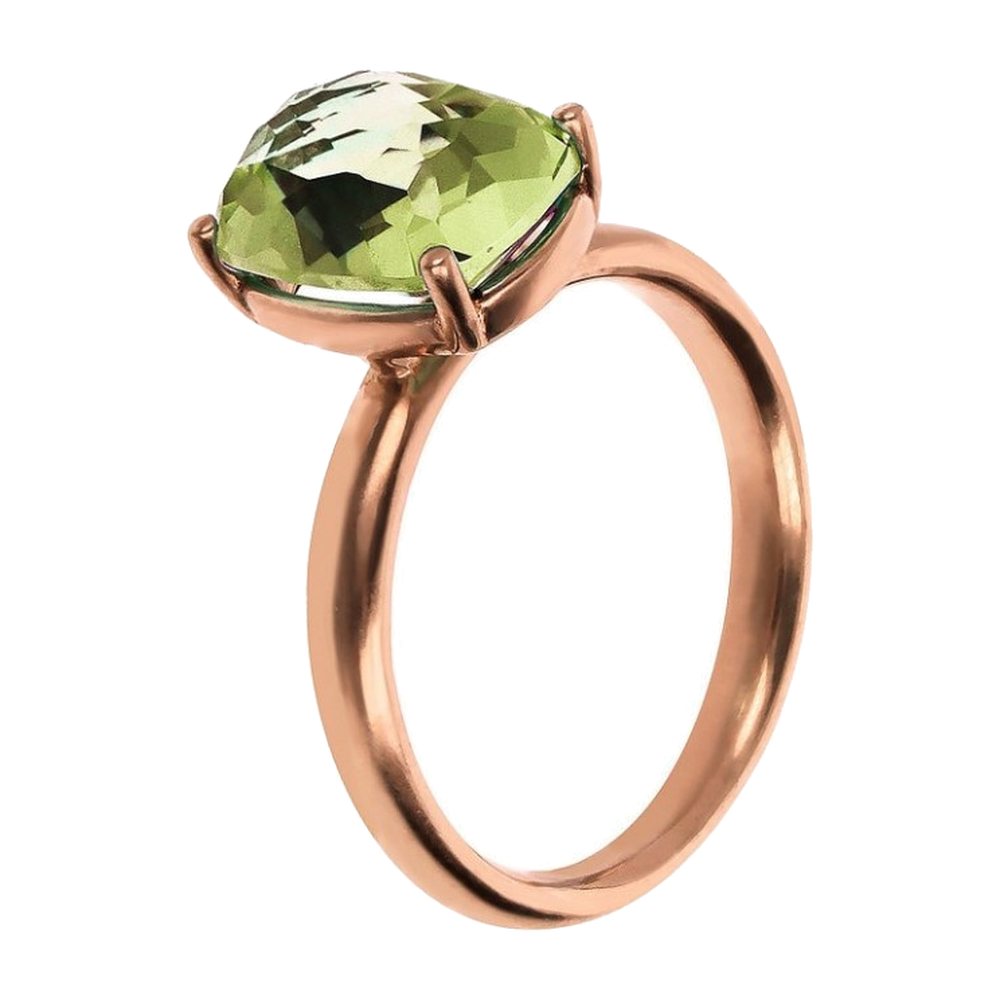 BRONZALLURE | Anello Cocktail Prisma Gem Verde