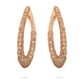 BRONZALLURE | Orecchini Ovali Pavé Champagne