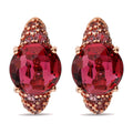 BRONZALLURE | Orecchini Pavé e Prisma Gem Rossa
