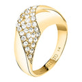 Anello Chevalier Design in Acciaio Dorato e Cristalli Bianchi – Morellato SAYP13