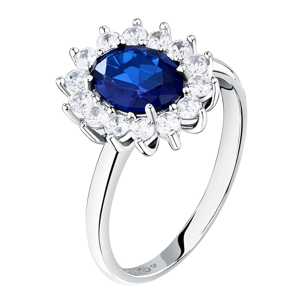 Anello Duchessa in Argento e Zirconi Blu – Morellato SAIW283