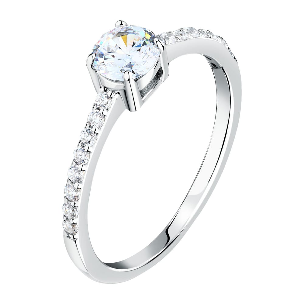 Anello Solitario Tesori in Argento e Zirconi Bianchi – Morellato SAIW179