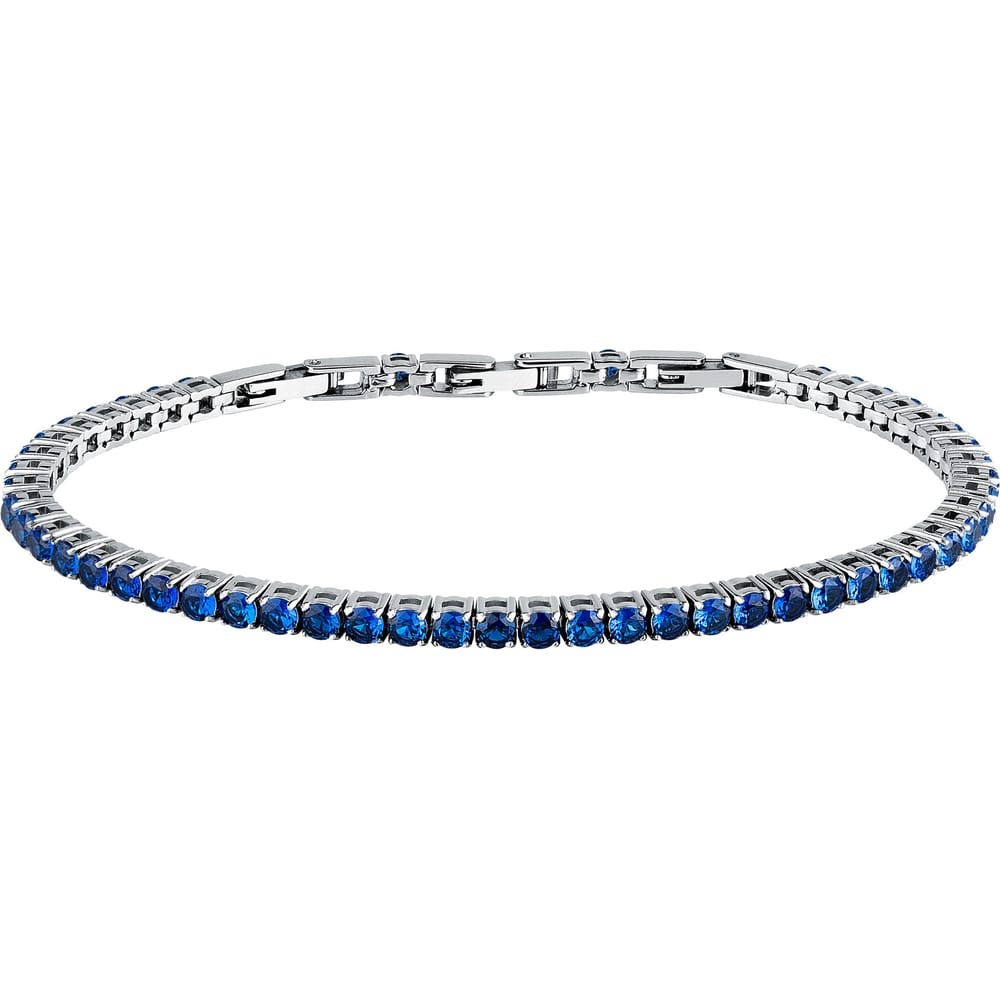 Bracciale Tennis Club in Acciaio e Zirconi Blu – Morellato SABV01