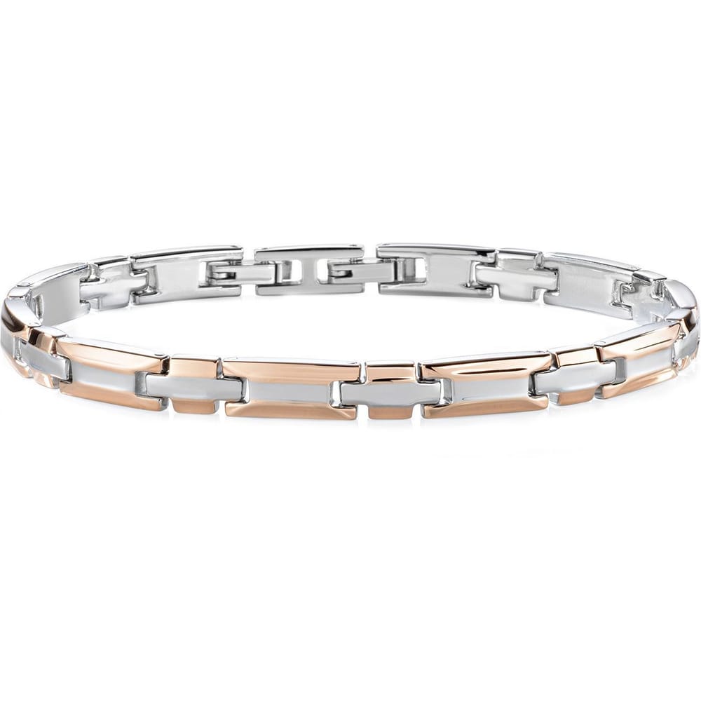 Bracciale Cross in Acciaio Rosato – Morellato SKR38