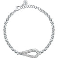 Bracciale Design in Acciaio e Cristalli Bianchi – Morellato SAYP28