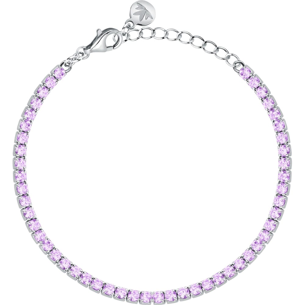 Bracciale Tennis Infinito in Argento e Zirconi Viola – Morellato SABD07