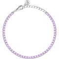 Bracciale Tennis Infinito in Argento e Zirconi Viola – Morellato SABD07
