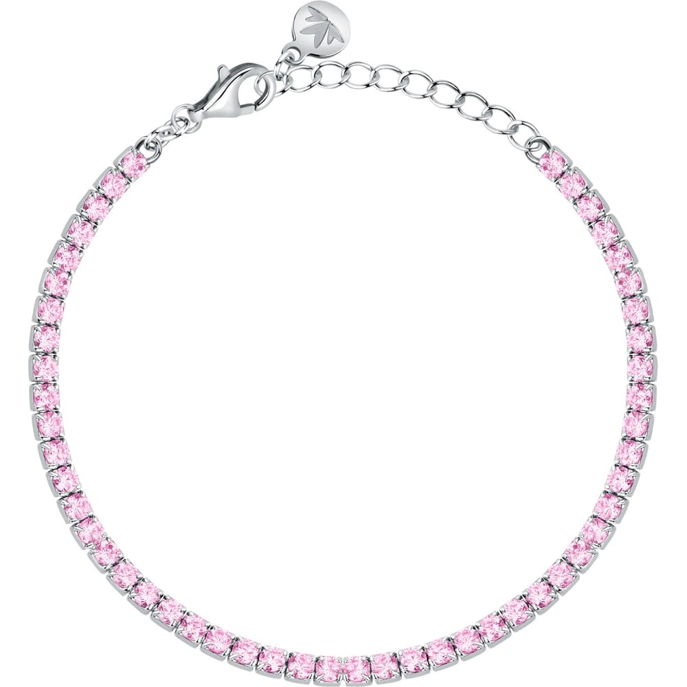Bracciale Tennis Infinito in Argento e Zirconi Rosa – Morellato SABD08