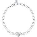 Bracciale Nobile a Catena Cuore in Argento e Zirconi Bianchi – Morellato SAZK05