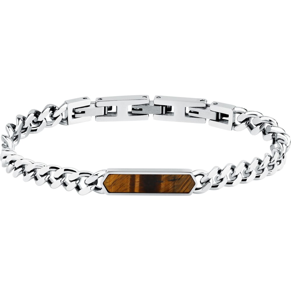 Bracciale Terra a Catena in Acciaio e Occhio di Tigre – Morellato SBKA05