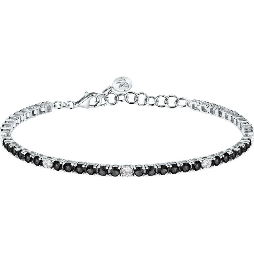 Bracciale Tennis Tesori in Argento e Zirconi Neri – Morellato SAIW229