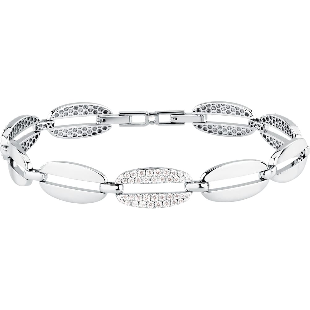 Bracciale Trame a Catena in Argento e Zirconi Bianchi – Morellato SAAG01
