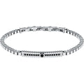 Bracciale Urban in Acciaio e Cristalli Neri – Morellato SABH33