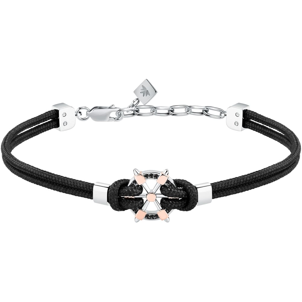 Bracciale Versilia in Acciaio e Cristalli Neri – Morellato SAHB19