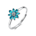 Anello Regolabile Fancy in Argento con Fiore e Zirconi Paraiba – Brosway FAG31
