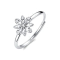 Anello Regolabile Fancy in Argento con Fiore e Zirconi Bianchi – Brosway FIW195