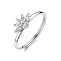 Anello Regolabile Fancy in Argento con Fiore e Zirconi Bianchi – Brosway FIW197