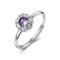 Anello Regolabile Fancy in Argento con Fiore e Zirconi Ametista – Brosway FMP139