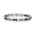 Bracciale Backliner in Acciaio Rutenio con Zirconi Neri – Brosway BBC31