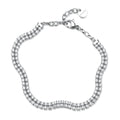 Bracciale Tennis Ondulato Doppio Filo Desideri in Acciaio – Brosway BEI111