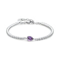 Bracciale Semirigido Desideri in Acciaio con Goccia Ametista – Brosway BEI117