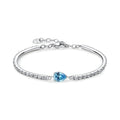 Bracciale Semirigido Desideri in Acciaio con Goccia Acquamarina – Brosway BEI118