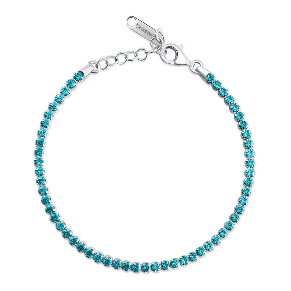 Bracciale Tennis Fancy in Argento con Zirconi Paraiba – Brosway FAG07